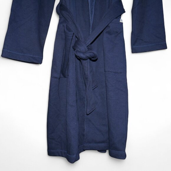 Ugg Men's Luxury Robe Pockets Navy Blue Men's Size M/L Heavyweight Thermal Warm - Picture 8 of 12